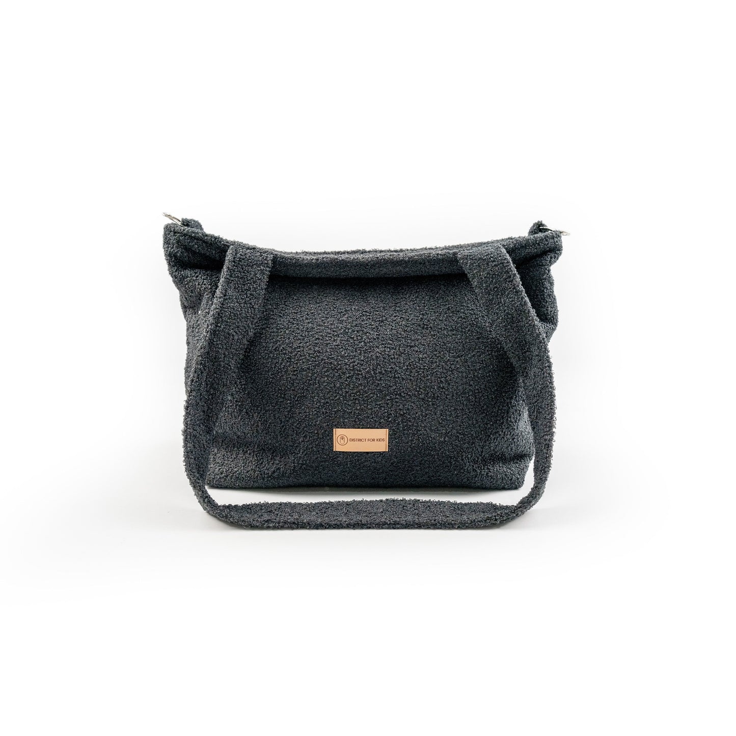 Wickeltasche Bouclé Teddystoff für den Kinderwagen - Mom bag