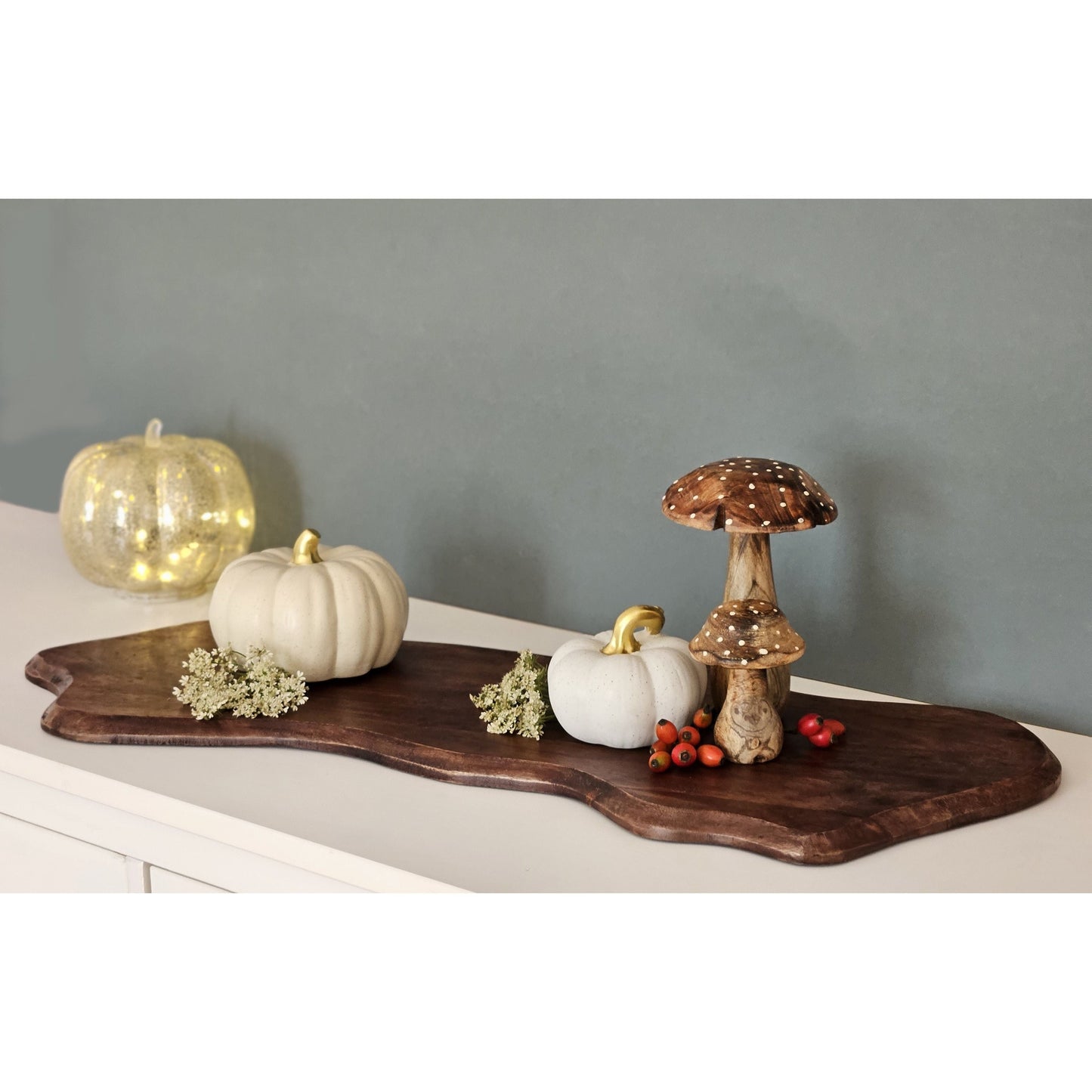 Schneidebrett  XXL Mangoholz Servierbrett Platte Holzbrett Lang 80cm B-WARE