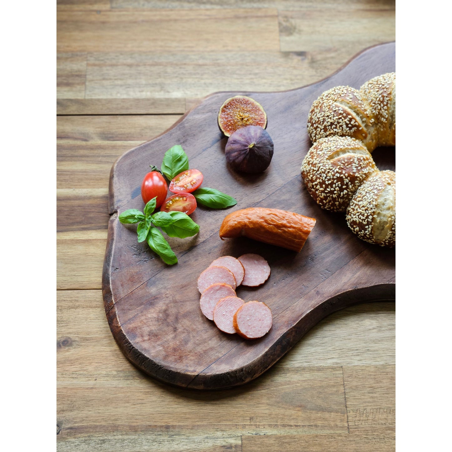 Schneidebrett  XXL Mangoholz Servierbrett Platte Holzbrett Lang 80cm B-WARE