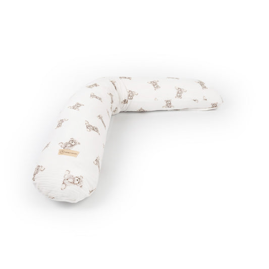 Stillkissen & Schwangerschaftskissen Musselin XXL | Teddybär