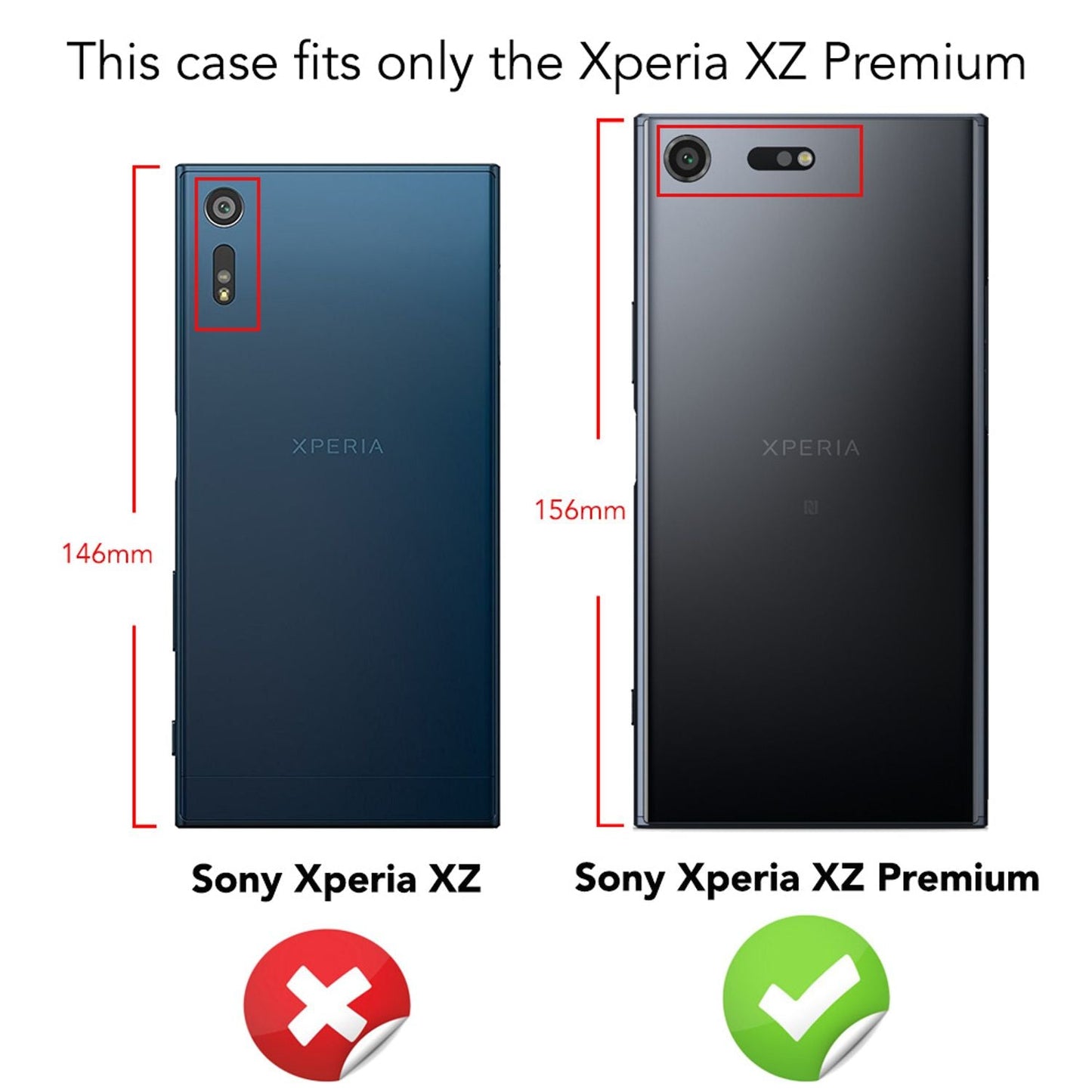 Sony Xperia XZ Premium símahulstur frá NALIA Case Cover hlífðarhulstur gegnsætt