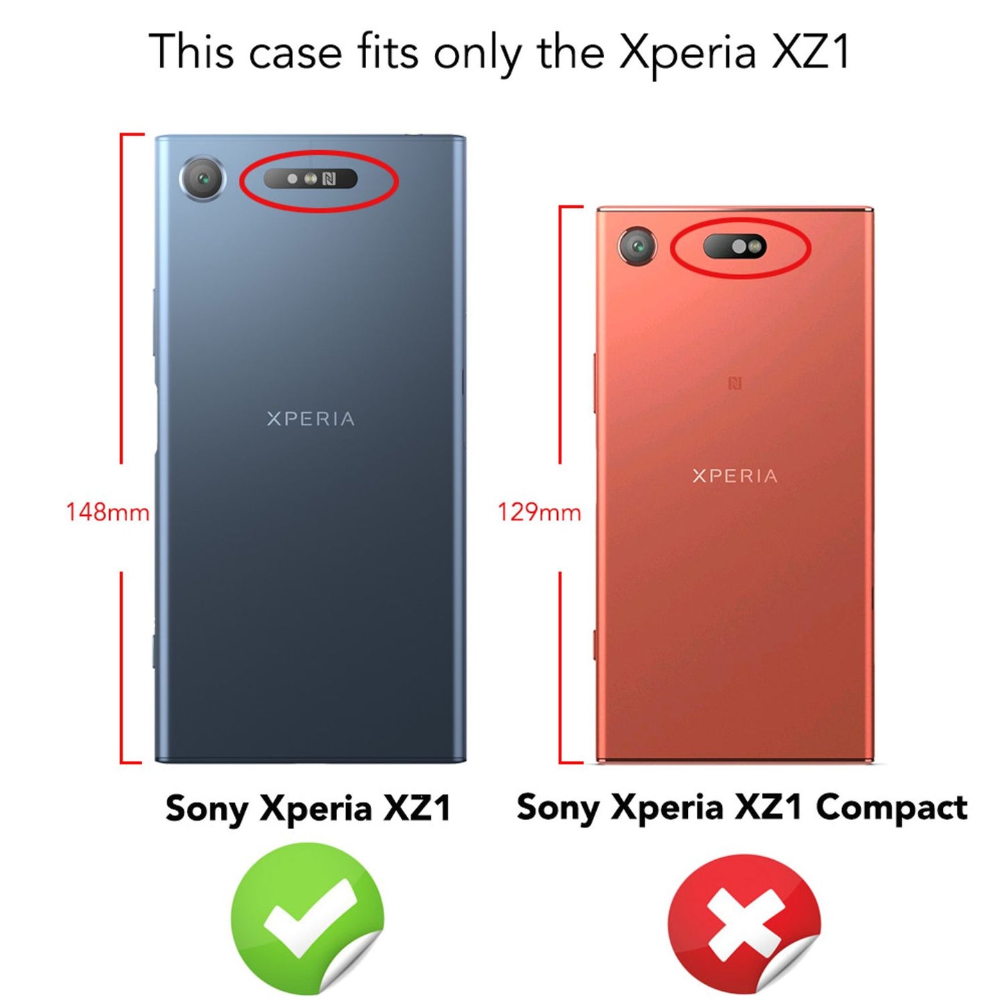 Sony Xperia XZ1 símahulstur frá NALIA, sílikonhulstur, þunn gúmmívörn