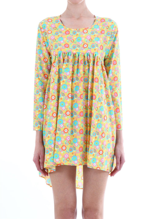 Yellow floral dress