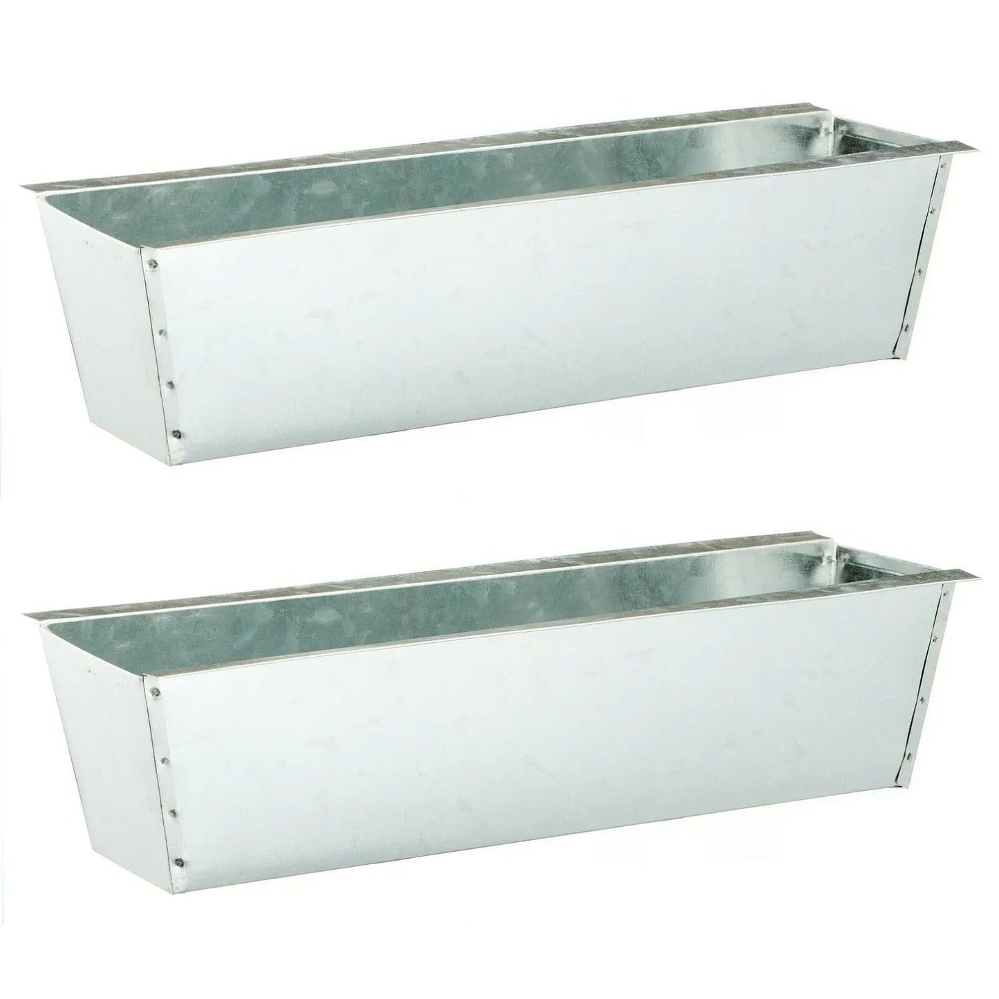 Pflanzkästen für Palette Paletten Pflanzkasten Palettenbeet Blumenkasten Kästen(Zink, 2 Stück)