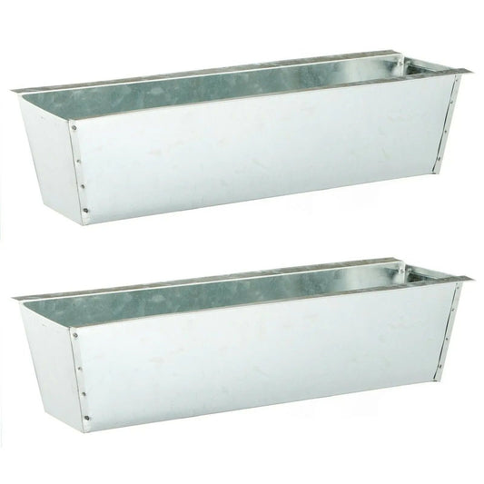 Pflanzkästen für Palette Paletten Pflanzkasten Palettenbeet Blumenkasten Kästen(Zink, 2 Stück)