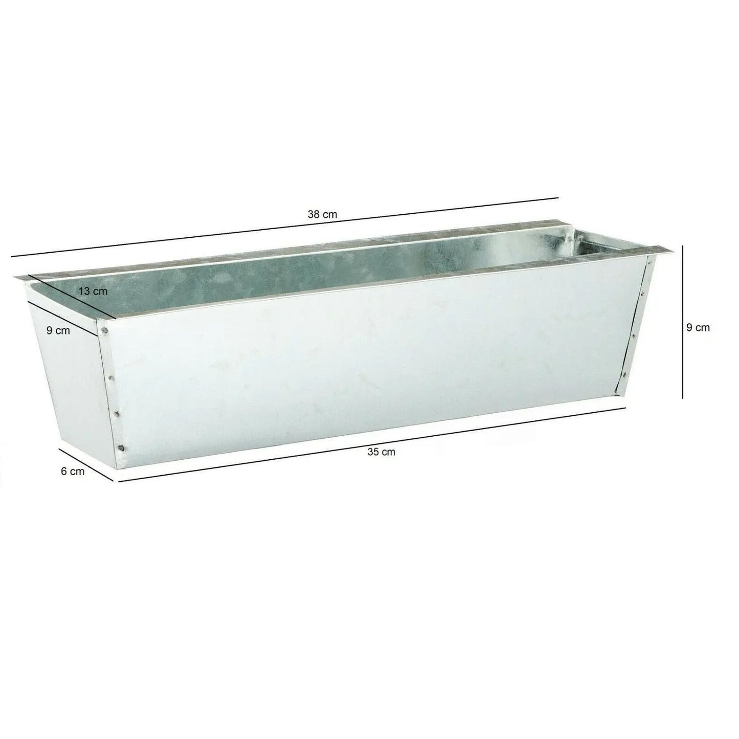 Pflanzkästen für Palette Paletten Pflanzkasten Palettenbeet Blumenkasten Kästen(Zink, 2 Stück)