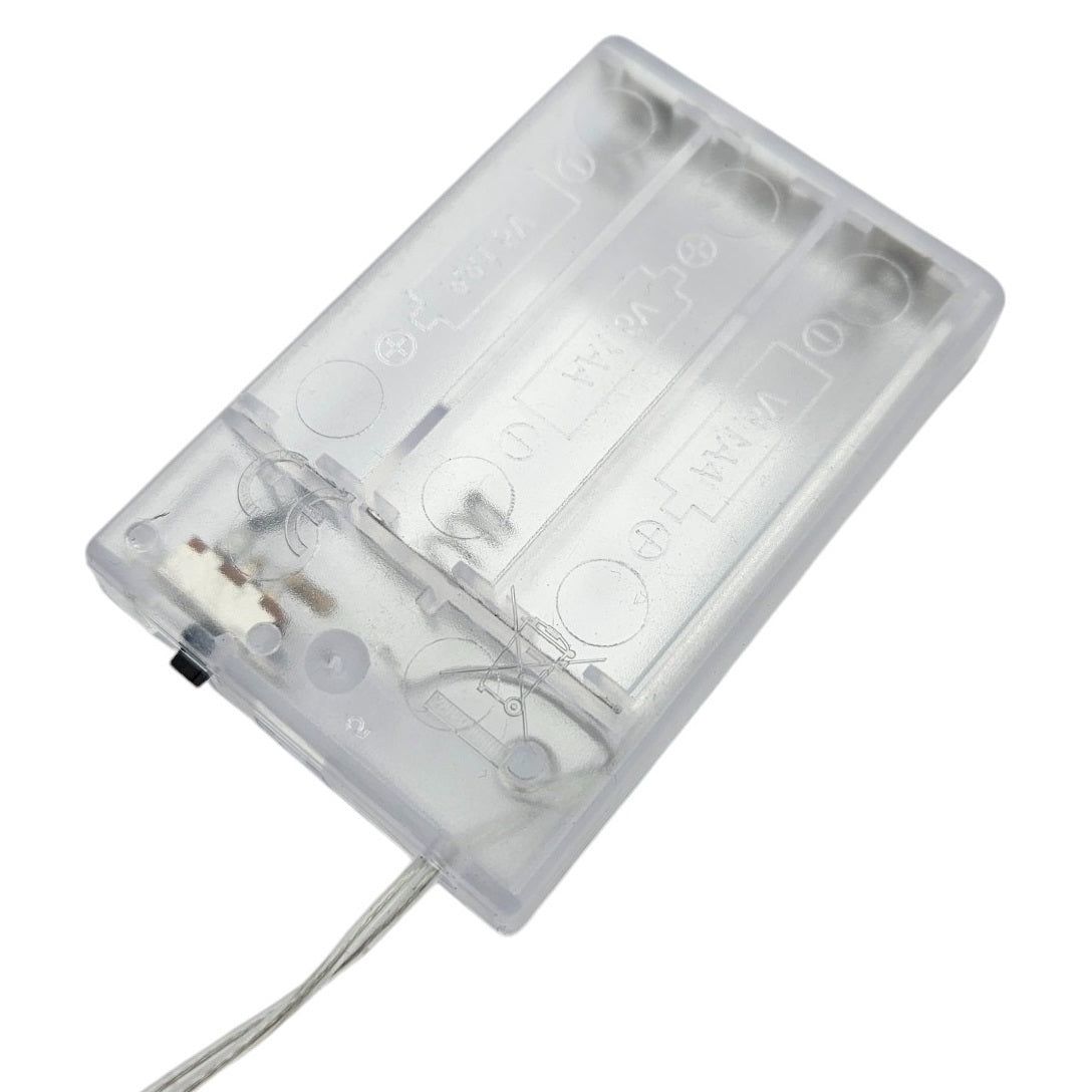 Lichterkette 180 cm Zuckerstangen LED Batterie warmweiß Weihnachtsbeleuchtung