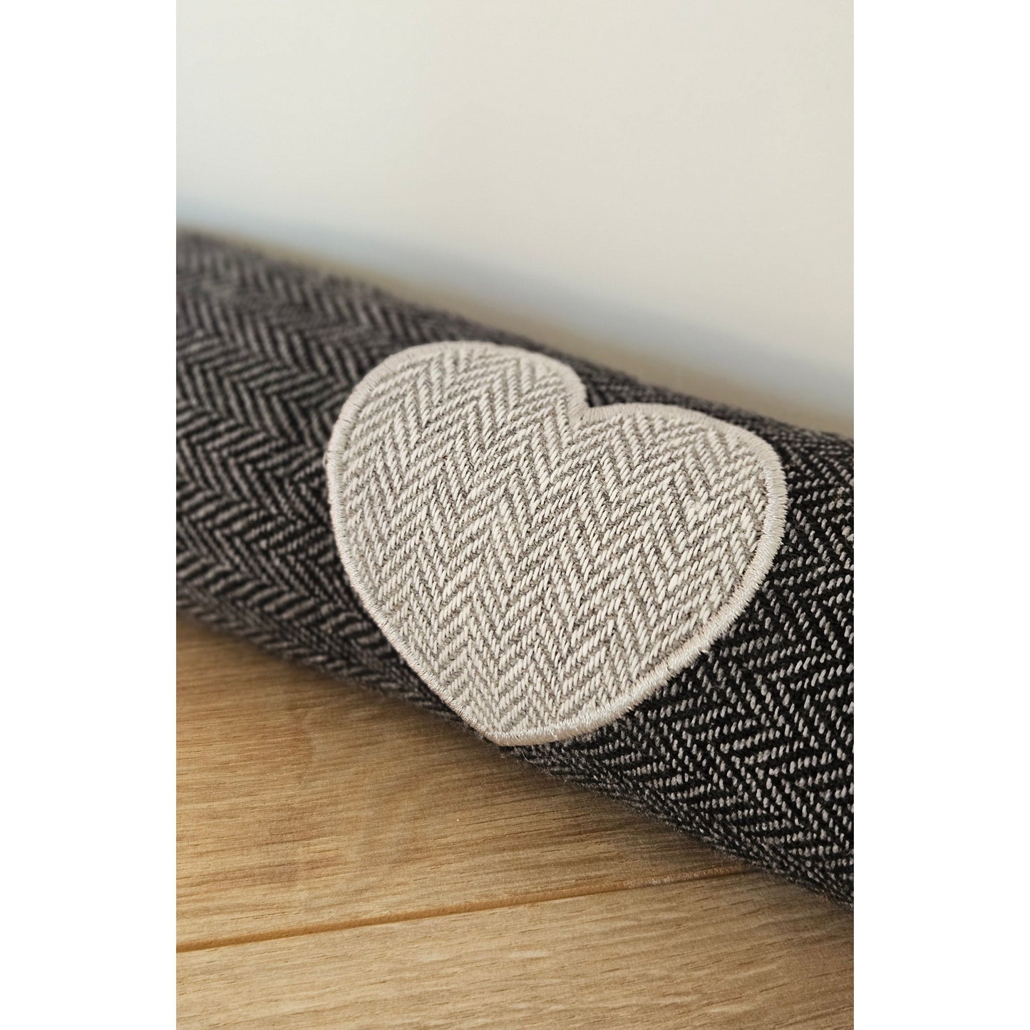 Zugluftstopper Windstopper Türdichtung Türvorleger Stern grau 90x10 cm