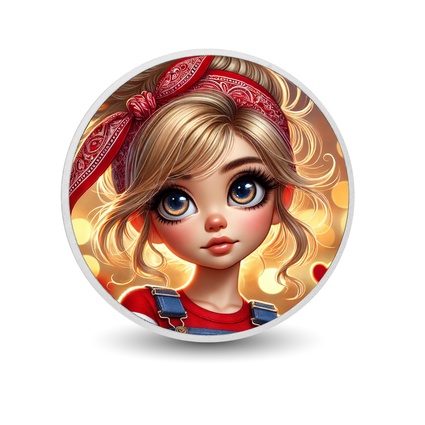 Golden Glow Girl 1oz Silver Coloured Coin