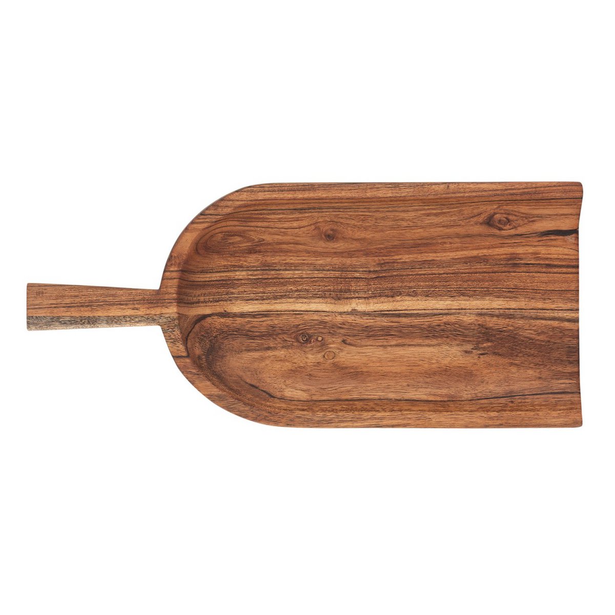 Tréskófla - Skrautleg tréskófla - 45x20cm - Massivt akasíuvið