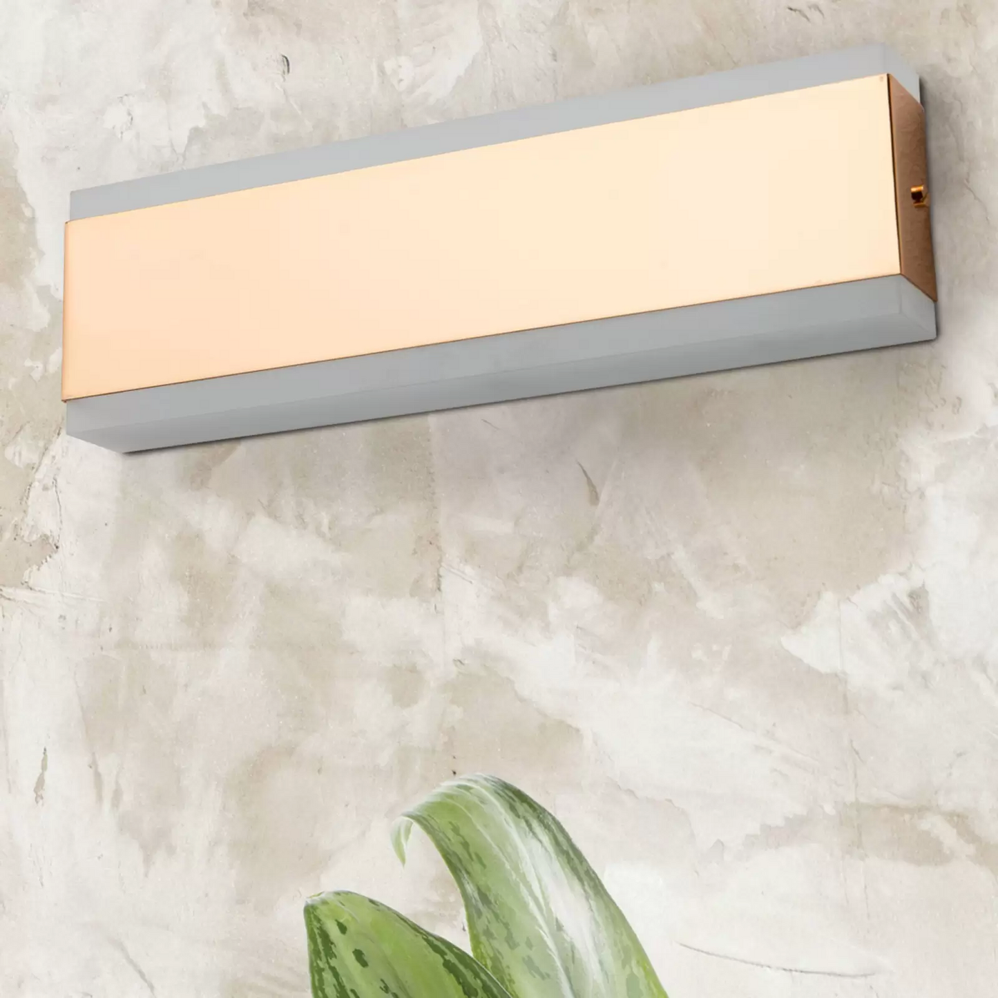 Garik LED vegglampi í B-flokki með gulllituðu húsi, veggljós, lampi, ljós, LED