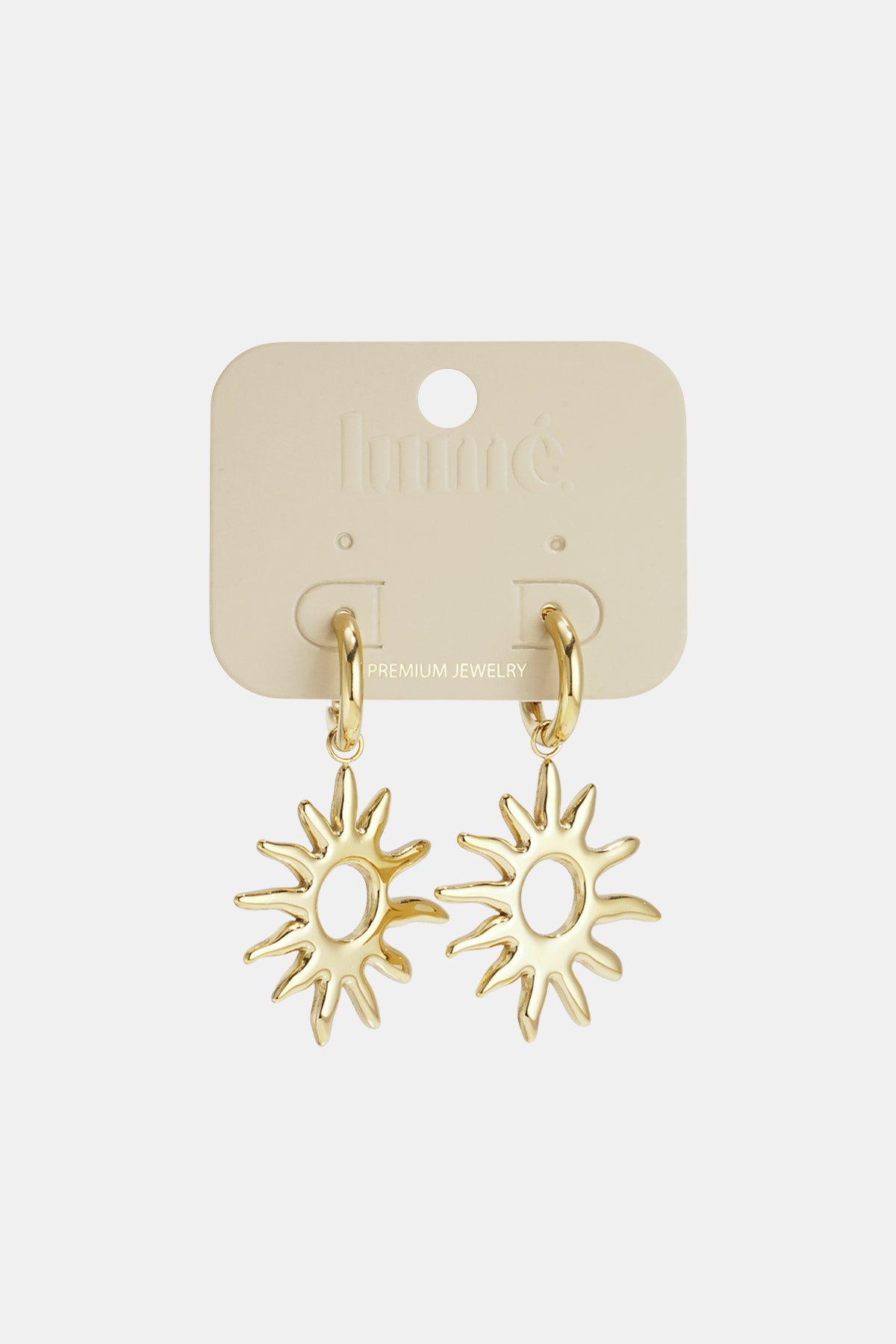 Ohrhänger aus Edelstahl, Modell „Sun Casual Daily Simple“, Damenschmuck