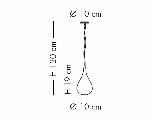 B-flokks hengiljós Gocce hengiljós loftljós loftlampi hengilampi gulllitaður lampi