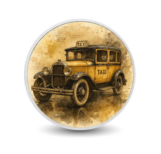 Golden Hail A Vintage Taxi 1oz 9Fine Silver Coloured Coin