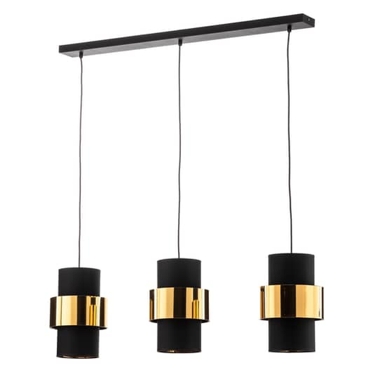 B-grade Euluna Calisto pendant light, ceiling lamp, three-light ceiling lamp 