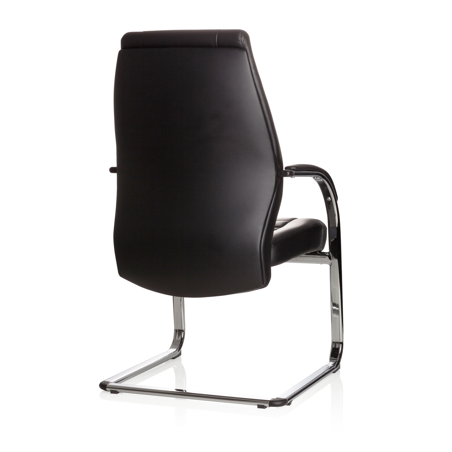 B-flokks Hjh skrifstofufundarstóll / sveifarstóll Vitoro V gervileður, svartur