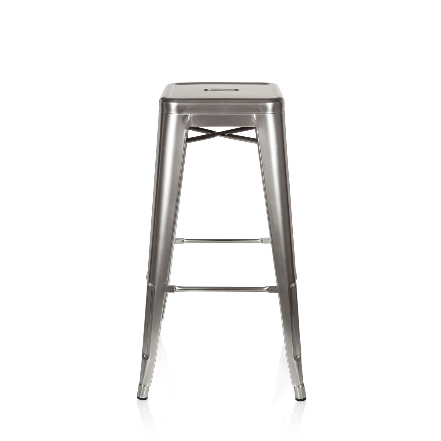 Hjh Office Vantaggio hár málmkenndur platínu barstóll, sætisstóll, húsgögn, á lager