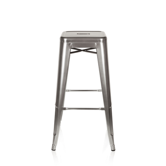 Hjh Office Vantaggio hár málmkenndur platínu barstóll, sætisstóll, húsgögn, á lager