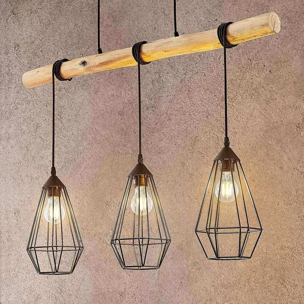 B-Ware Lindby Eldarion Hängeleuchte Leuchte Lampe Pendelleuchte Led Matt 3 Fl. E27 60 W