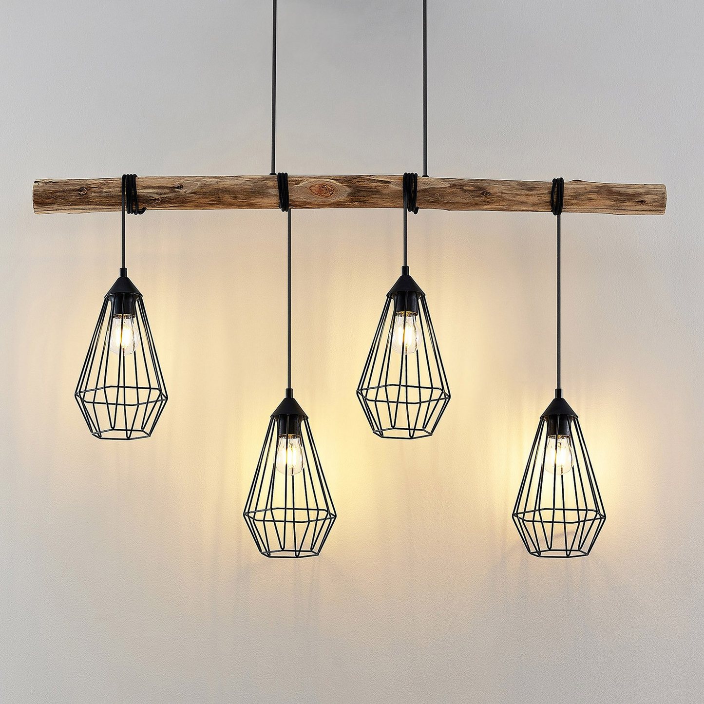 B-grade Lindby Eldarion pendant light, ceiling lamp, 4-light fixture, 414 