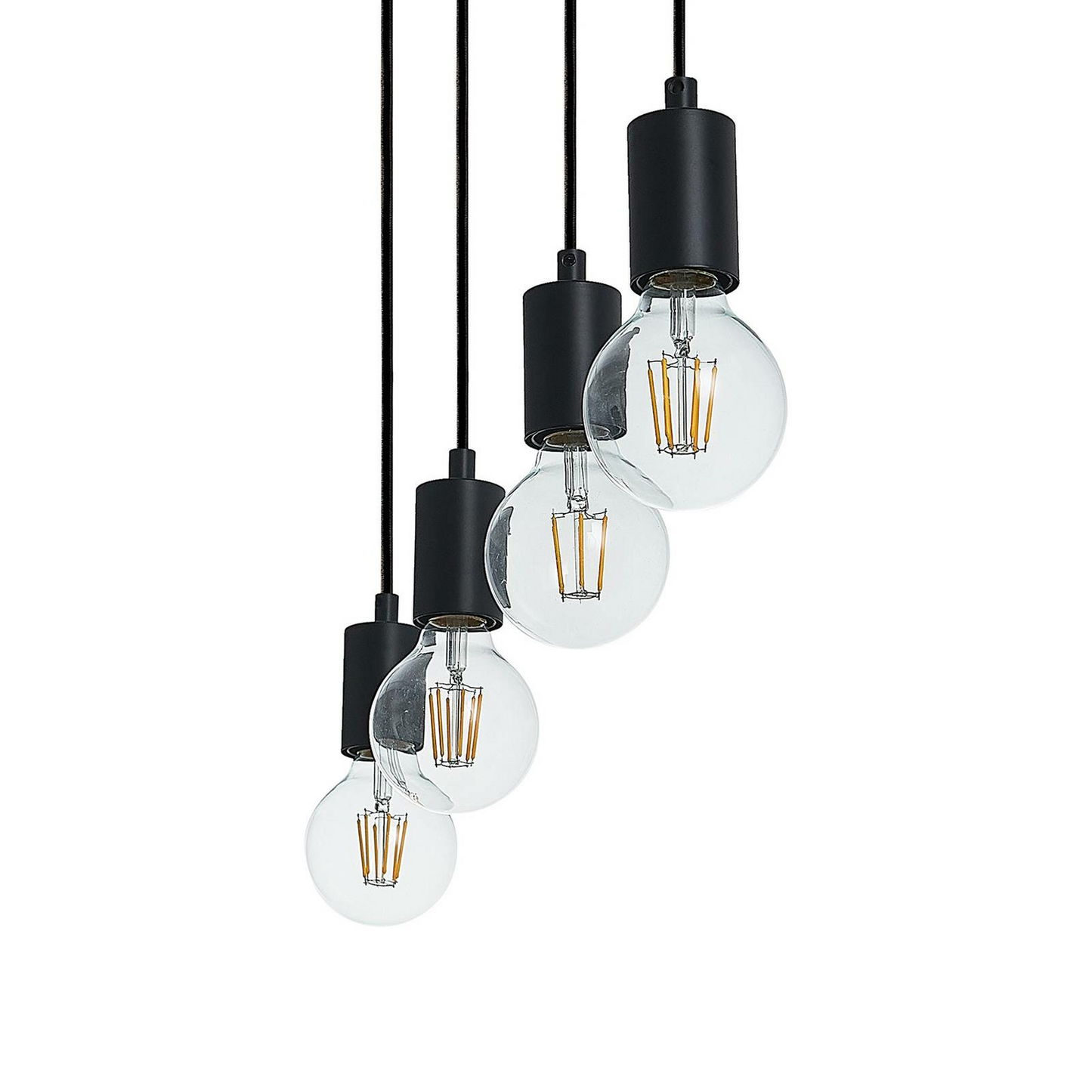 B-Ware Lindby Amilia Hängeleuchte Pendelleuchte Deckenlampe Leuchte Holz Vierflammig155