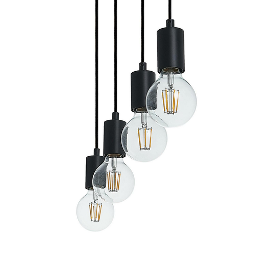 B-Ware Lindby Amilia Hängeleuchte Pendelleuchte Deckenlampe Leuchte Holz Vierflammig155