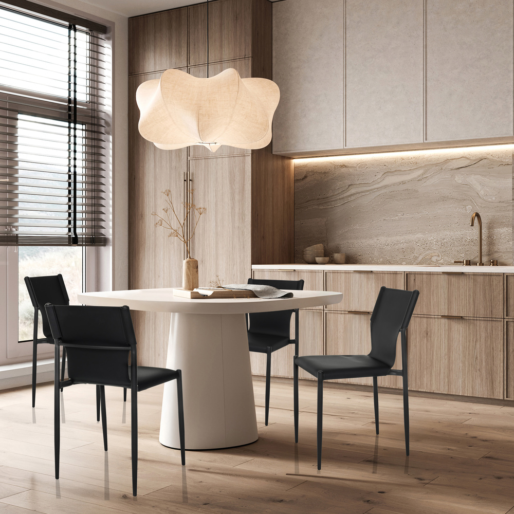 B-Ware Hjh Office Besucherstuhl / Konferenzstuhl Ellon V Kunstleder Schwarz