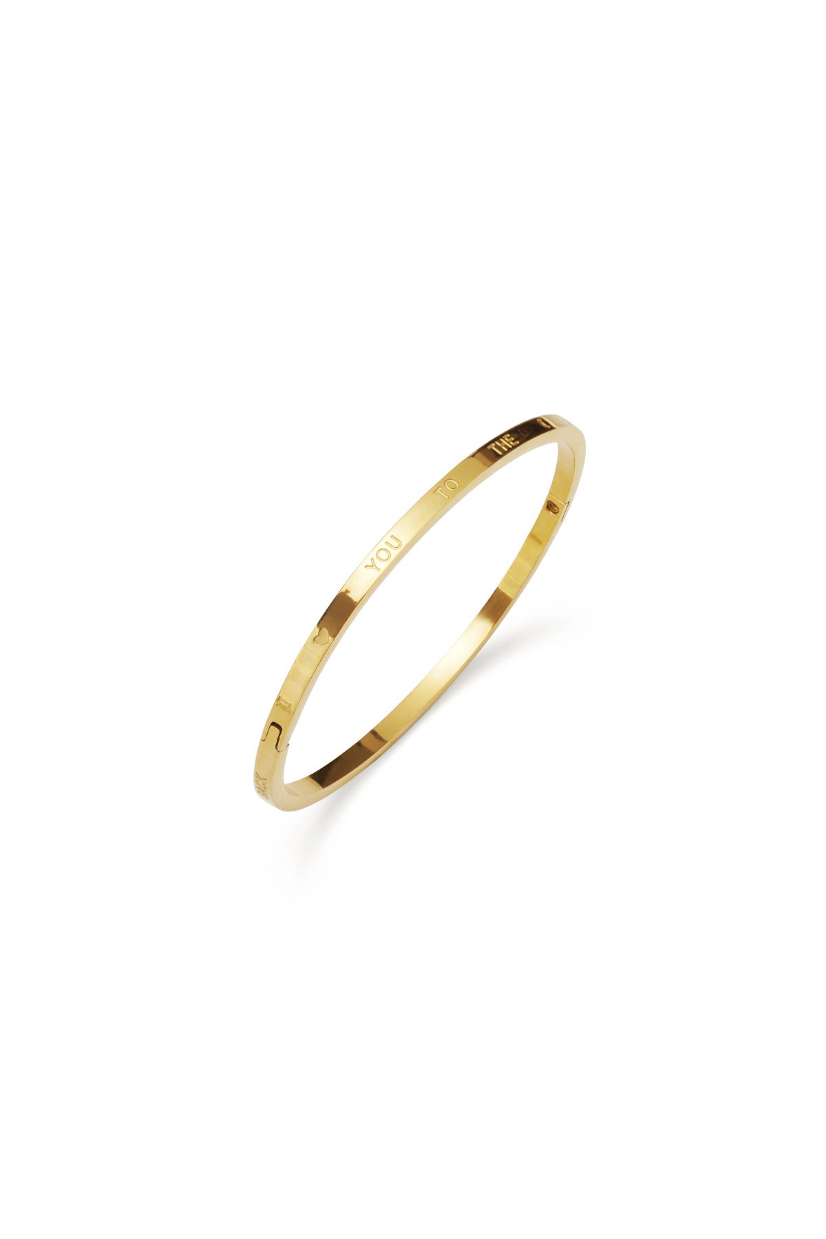 Sklavenarmband Love you to the Moon and Back klein