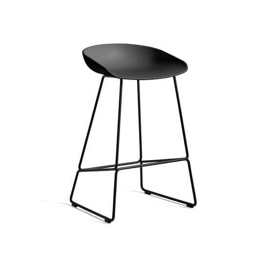 B-Ware Hay About A Stool Aas 38 Barhocker Sitzhocker H 76 Black 2.0 Kunststoffgleiter