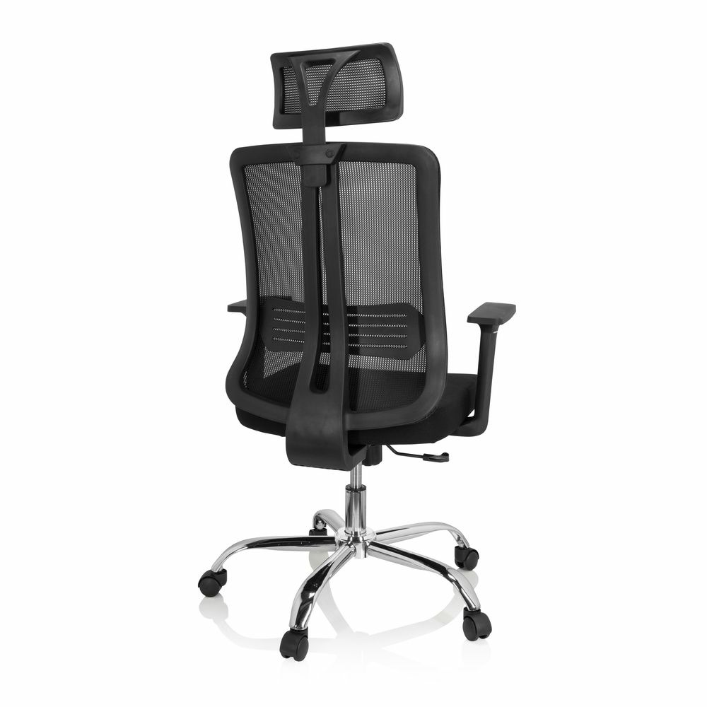 Hjh Office Zh 200 heimaskrifstofustóll, svartur, snúningsstóll, vinnustóll