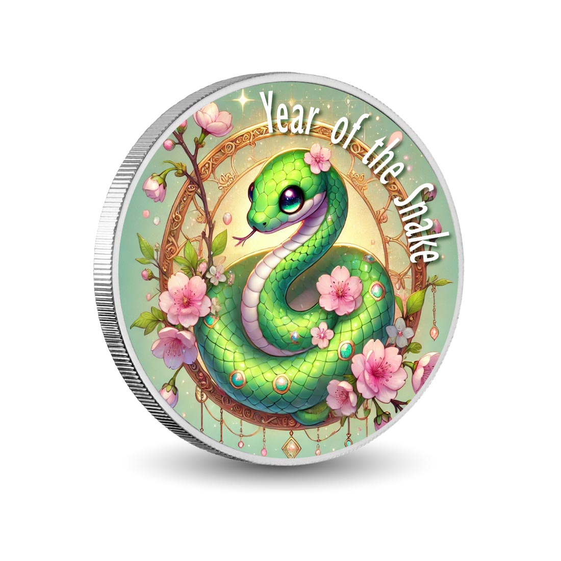 Year of the Snake - Blossoming Grace 1oz Silver Coin