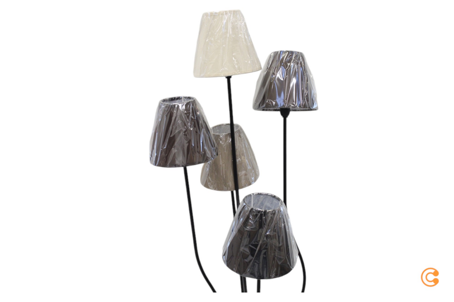 B-flokks Kare Design sveigjanleg Mocca LED gólflampi, 163 cm