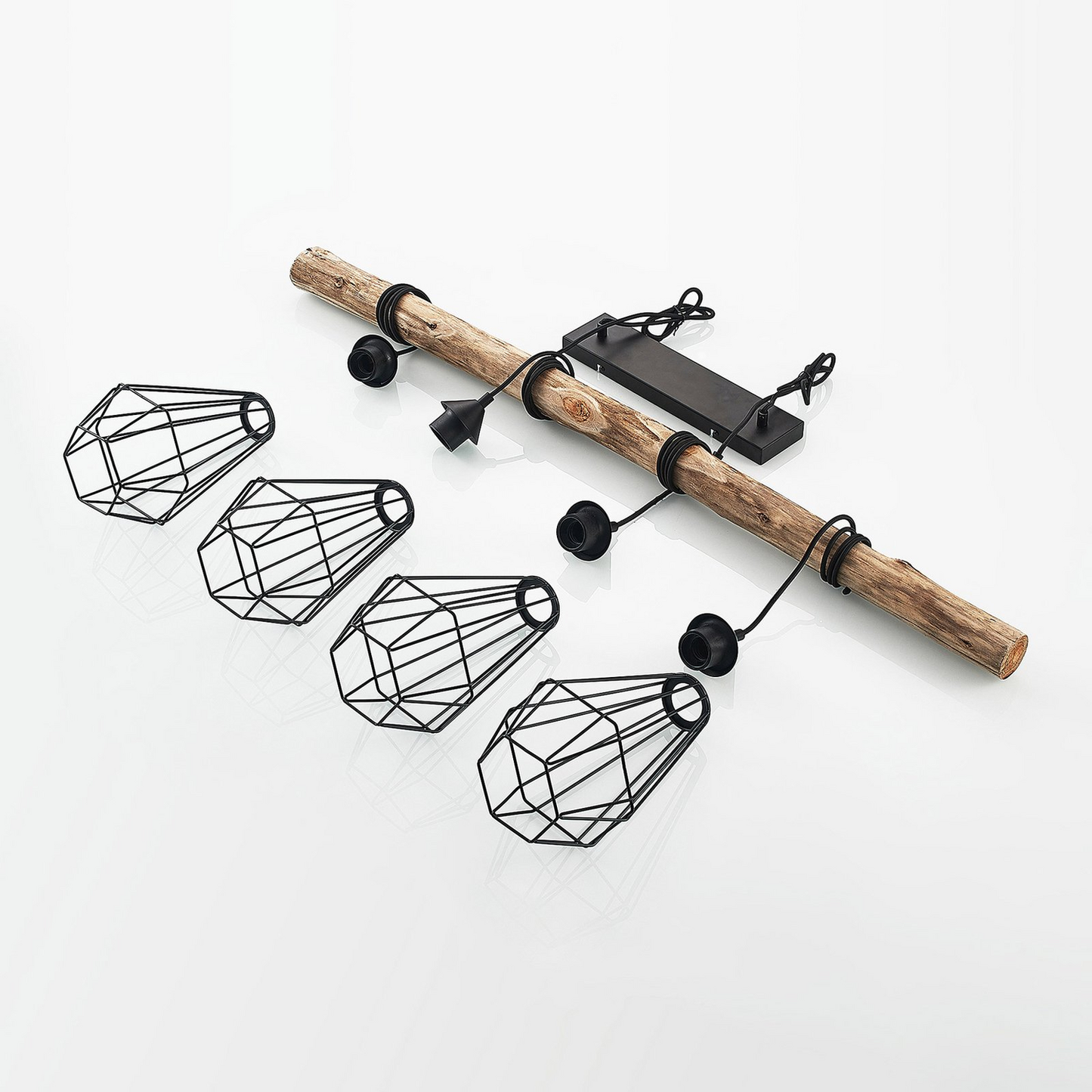 B-grade Lindby Eldarion pendant light, ceiling lamp, 4-light fixture, 414 