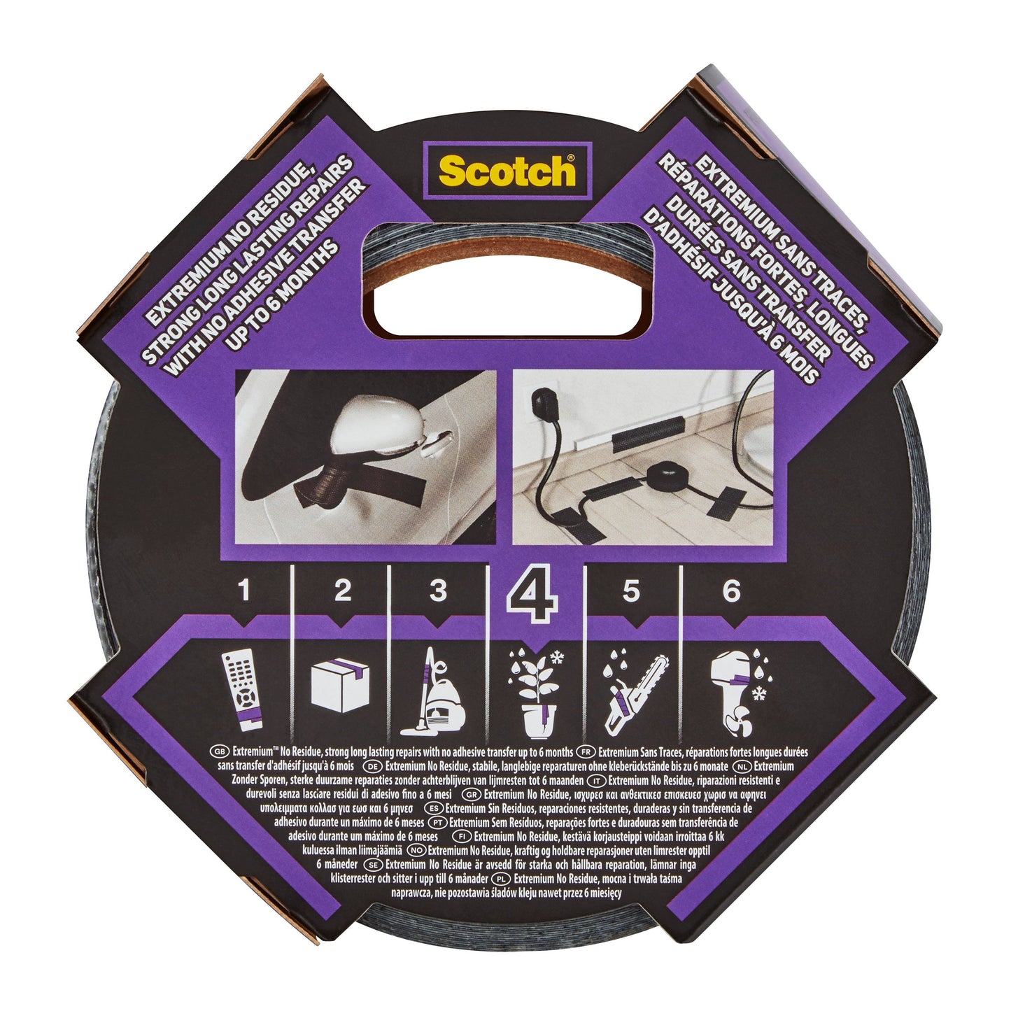 Scotch® Extremium™ No Residue Hochleistungs-Gewebeklebeband, 18,2 m x 48 mm, 1 Rolle/Pake | Packung (1 Rolle)