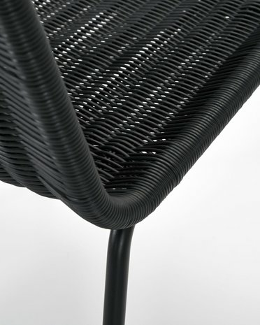 B-Ware House Doctor Hapur Dining Chair, Dining Room Chair, Armchair, Dining Chair, Black 620