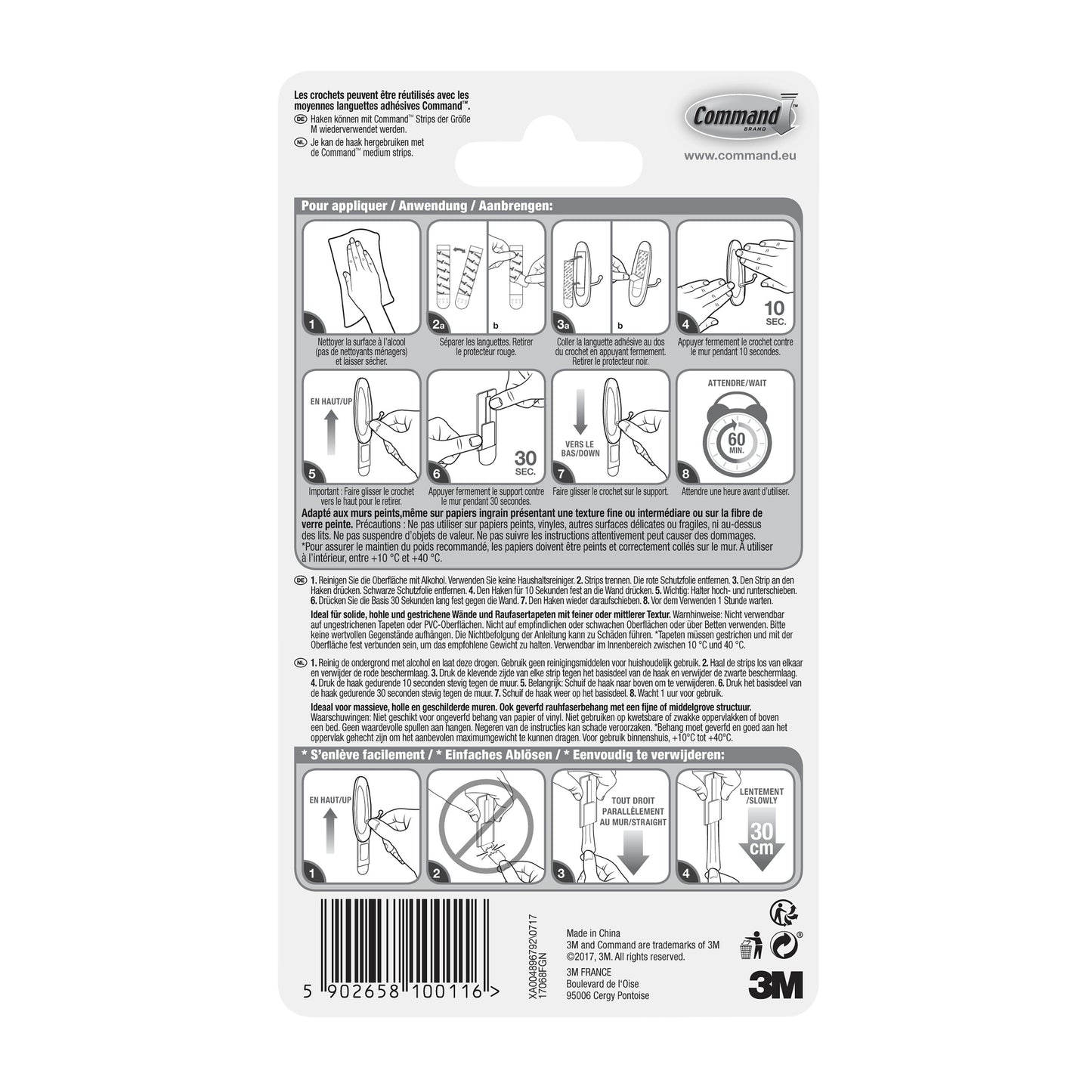 Command™ Medium Drahthaken, 17068 | Packung (1 Stück)