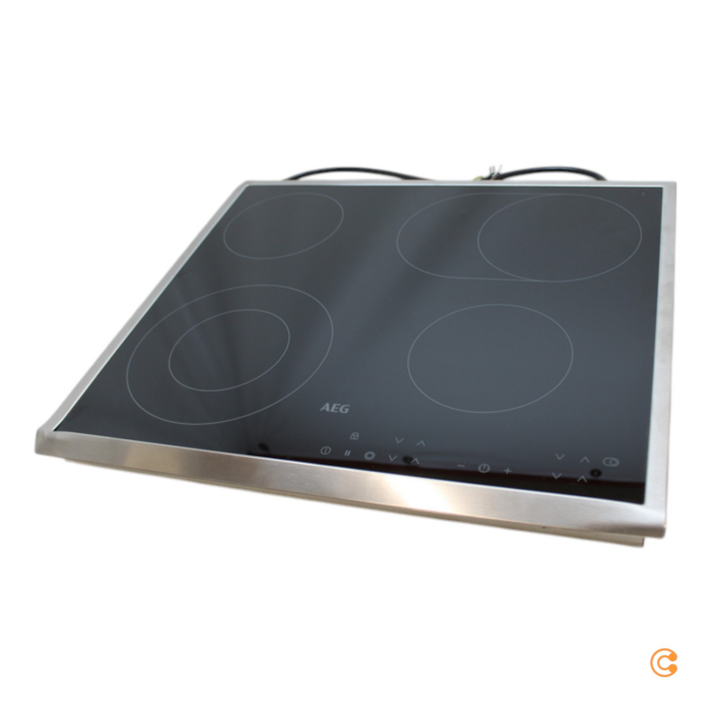 Sjálfbærar helluborðsplötur af gerðinni AEG HK634060 XB, 576 mm breiðar, 4 eldunarsvæði, á lager.