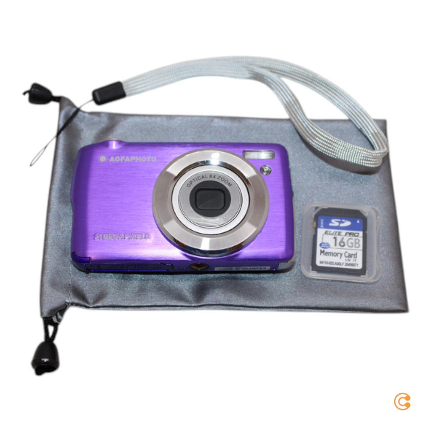 Agfa Photo Realishot DC8200 fjólublá stafræn myndavél, fáanleg á lager. Sjá texta/mynd.