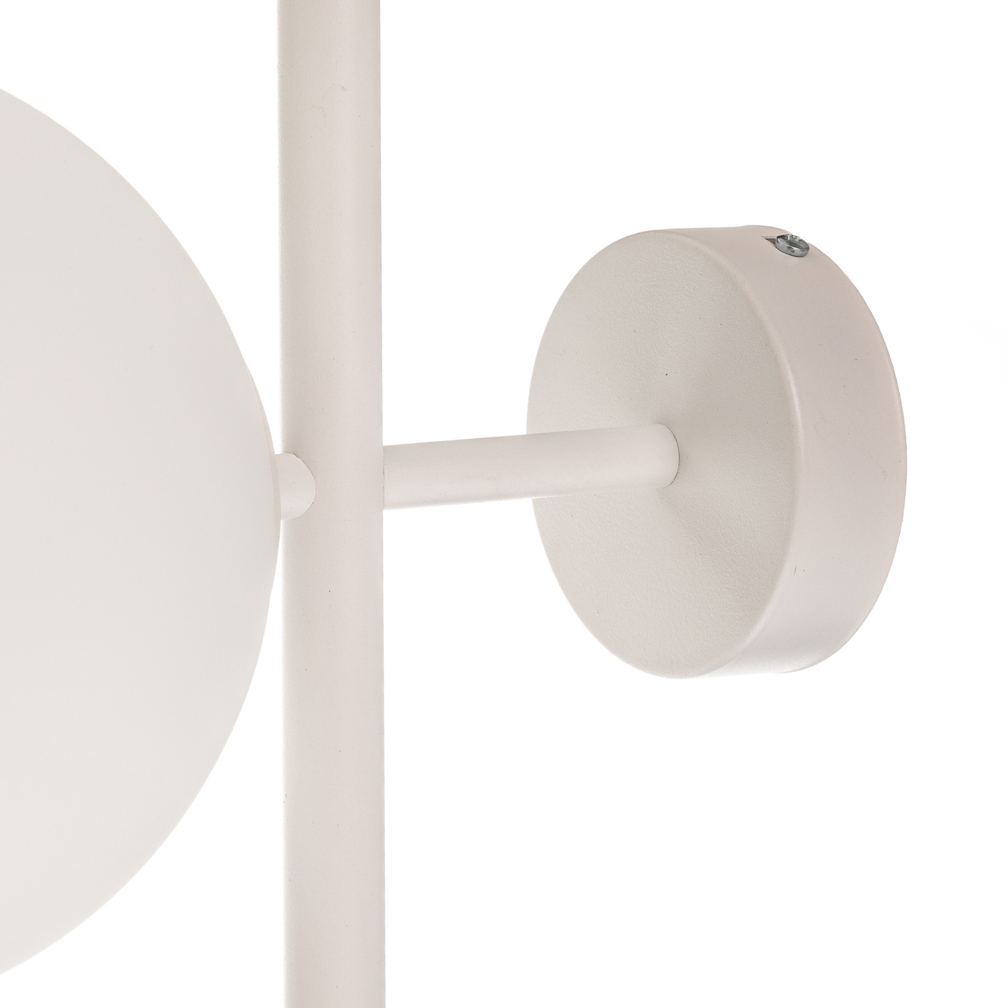 Aldex veggljós í B-flokki, Dione vegglampi, hvítur, málmur, gler, þrír ljósastaurar, E27 E14