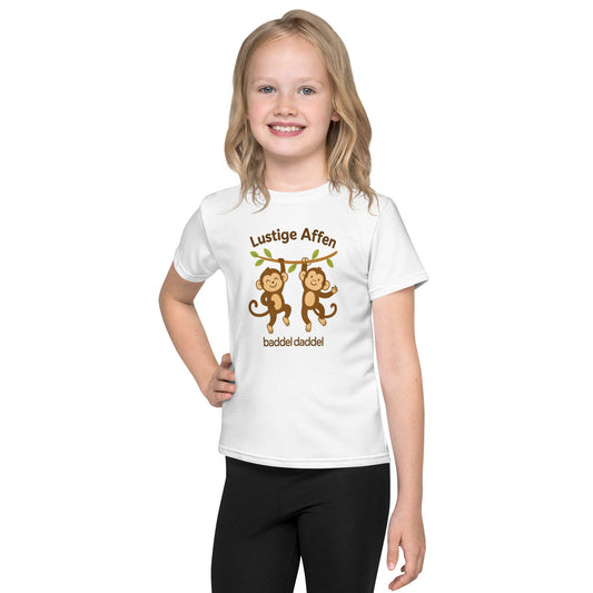 T-Shirt mit lustigem Affen-Motiv – Bunt, bequem & perfekt für aktive Kids!
