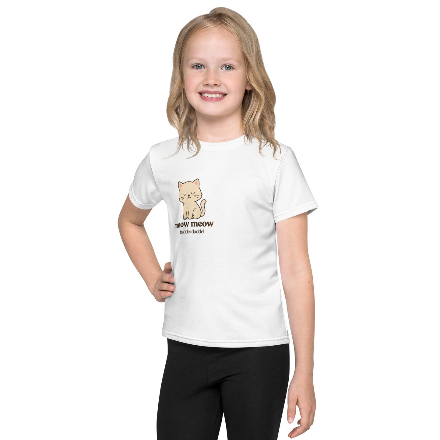 T-Shirt Katze Meow Meow Weiß – Miautastisch durch den Tag!