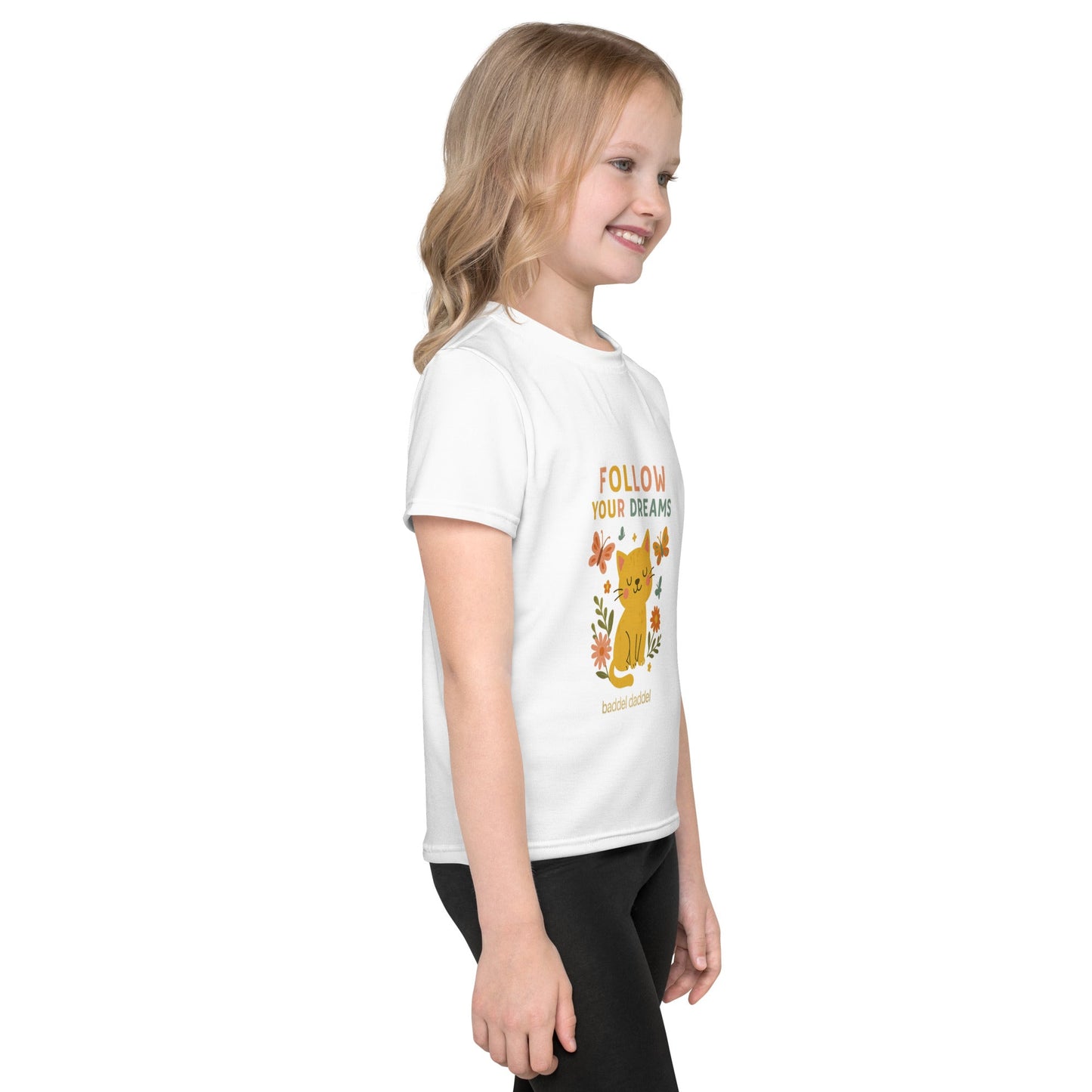 T-Shirt Follow Your Dreams Katze – Traumhafte Inspiration für kleine Entdecker!
