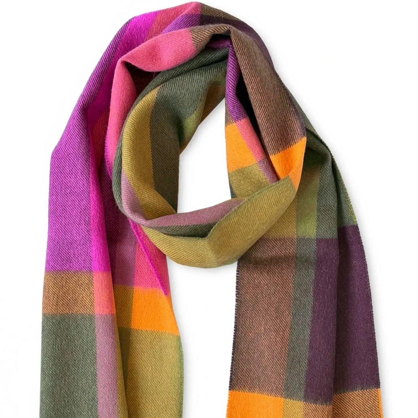 Apu Kuntur - 100% Baby Alpaca - Woven Scarf - Cuadro