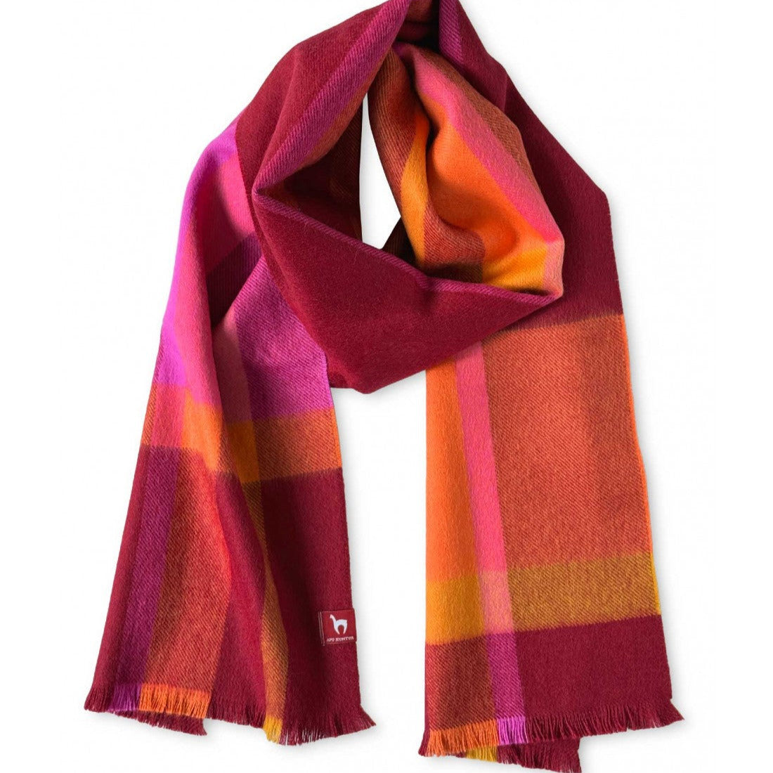 Apu Kuntur - 100% Baby Alpaca - Woven Scarf - Cuadro