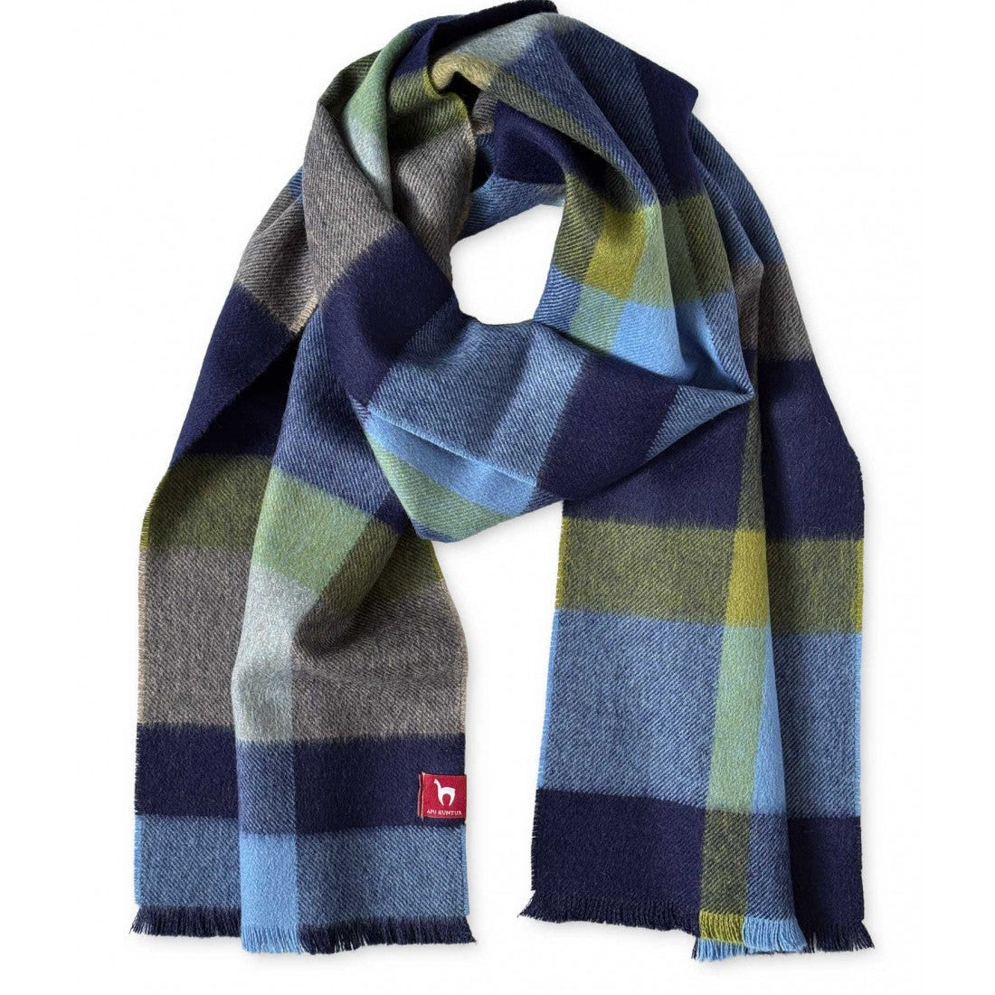 Apu Kuntur - 100% Baby Alpaca - Woven Scarf - Cuadro