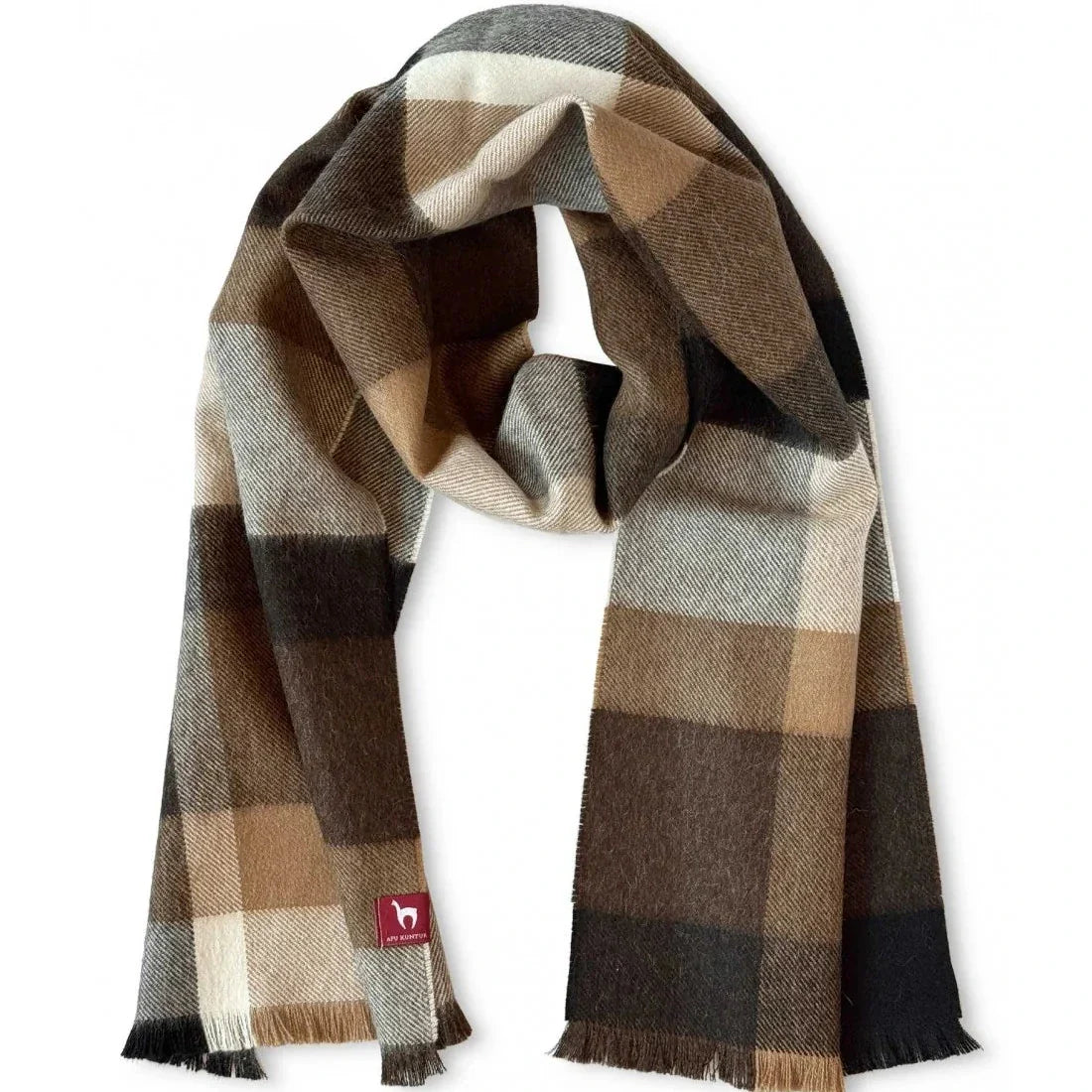 Apu Kuntur - 100% Baby Alpaca - Woven Scarf - Cuadro