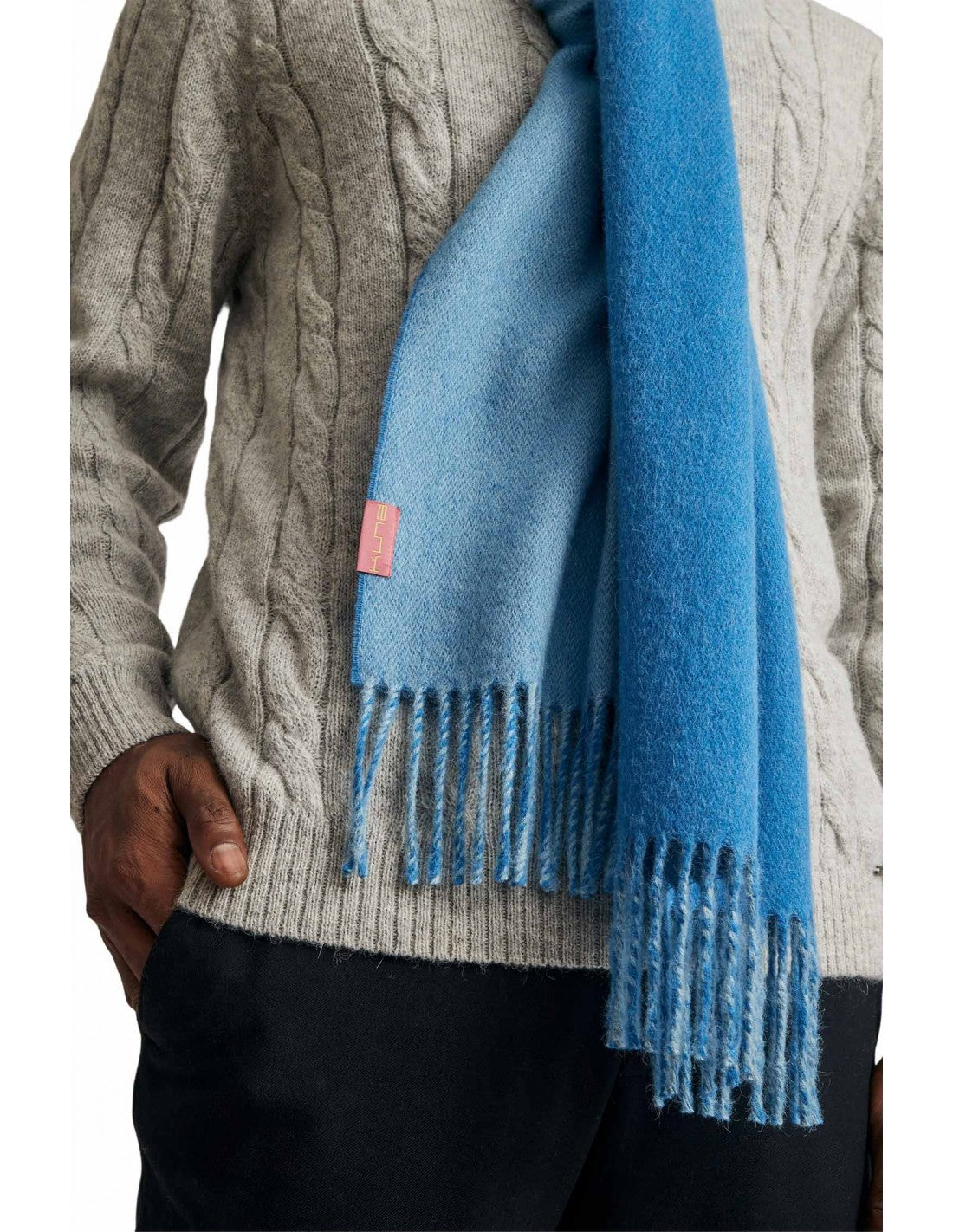 Kuna - Alpaca Woven Scarf - Tundra - 100% Baby Alpaca for Luxurious Lightness - Two-Tone