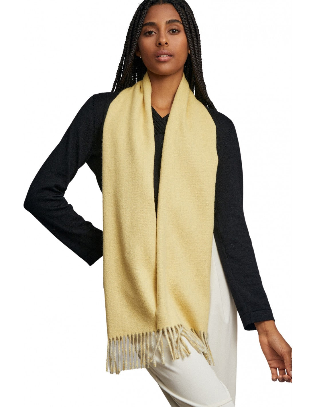 Kuna - Alpaca Woven Scarf - Tundra - 100% Baby Alpaca for Luxurious Lightness - Two-Tone