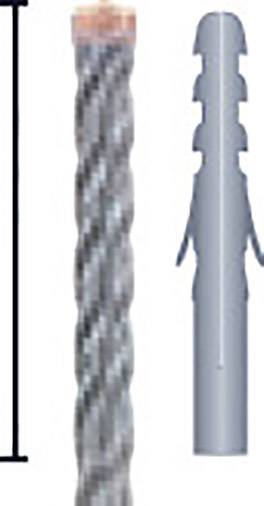 B-flokks Alpen Maykestag 0090502200100 hamarbor 22 mm, heildarlengd 600 mm