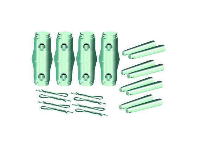 B-Ware Alutruss 60302895 Zubehör Satz Quadlock Satz Verb.Konus Zapfen Splint 3 Sets